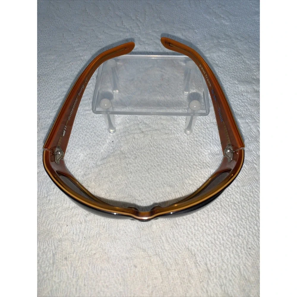 PAUL FRANK Duosonic Burg Brown/Orange Wrap Sunglass Frames Scarce